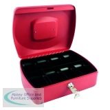 Q-Connect Cash Box 10 inch Red