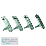 Q-Connect Executive Letter Tray Risers Smoke Pack of 4