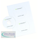 Q-Connect CD/DVD Label 2 per A4 Sheet Pack of 50 KF05599