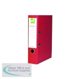 Q-Connect Lever Arch File Paperbacked Foolscap Red (Pack of 10) KF20031