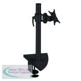Q Connect Flat Screen Pivot Monitor Arm Black KF20083