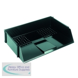 Q-Connect Wide Entry Letter Tray Black
