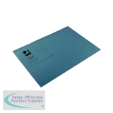 Q-Connect Square Cut Folder Light-weight 180gsm Foolscap Blue