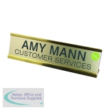 Q-Connect Custom Door/Desk Name Plate 250x50mm KF71442