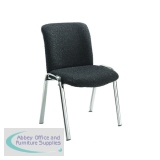 Avior Conference High Back Chrome Chair Charcoal KF72260