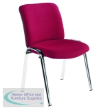Avior Conference High Back Chrome Chair Claret KF72261