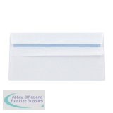 Q-Connect DL Envelopes Wallet Self Seal 120gsm White (Pack of 1000) 81414