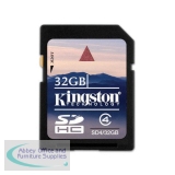 Kingston Secure Digital Memory Card 32Gb SDHC Class 4 SD4/32Gb