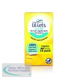 Lil-Lets Non-Applicator Tampons Regular x16 (Pack of 6) 8210478P