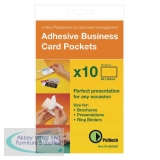 Pelltech Business Card Pocket 60x95mm Open Top Pack of 10 PLH25500