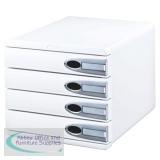 Leitz Allura L Drawer Cabinet 4-Drawer White 52060001