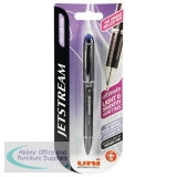 Uni-Ball Jetstream Rollerball Pen 0.7mm Line Blister Card Blue 5015393