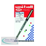 Uni-Ball UB-150 Eye Rollerball Pen Micro Black (Pack of 12) 162545000