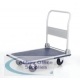 Barton Folding Flatbed Platform Trolley 300Kg Capacity White/Blue PFBT300