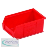 Barton TC2 Small Parts Container Semi-Open Front Red 1.27 Litre 165x100x75mm Pack of 20 010022