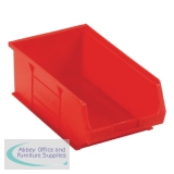 Barton TC4 Small Parts Container Semi-Open Front Red 9.1 Litre 200x355x125mm Pack of 10 010042