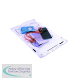 Postsafe Clear Polythene Envelope C4 Pack of 100 c/w Labels