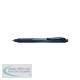 Pentel EnerGel X Retractable Gel Pen Broad Black (Pack of 12) BL110-A