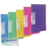 Pentel Recycology Display Book Vivid 30-Pocket Assorted Pack of 5 with Free Pad and Pens DCF343/PAD