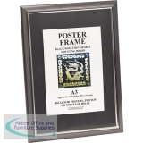 Photo Album Company Wall Mounted Poster Frame A3 Silver PELA3-SIL