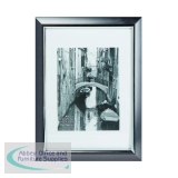Photo Album Company Premier Certificate Frame A4 Smoke with Silver Inlay PELA4SMK-NG