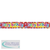Expressions Happy Birthday Smiley Ball Banner QA135