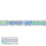 Expressions 40 Today Banner 9 foot QA114