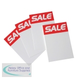 RDI Sale Ticket 8x5 inch Red White Pack of 8 ST8