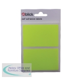 Blick Label Fluorescent Bag 50x80mm Yellow RS011255