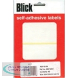 Blick Label Window Pack 80x120mm White Pack of 80 RS015154
