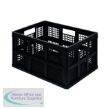 Really Useful 32 Litre Folding Crate Black Pack of 3 32FBBK