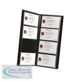 Rexel Nyrex Business Card File Black BCF1 Capacity 128 13166BK