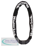 Master Lock 90cm x8mm Chain with Integrated Resettable Combi Lock 40050