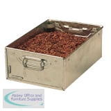 Galvanised Tote Pan 305x305x150mm Metallic Grey 317159