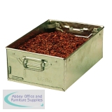 Galvanised Tote Pan 455x305x150mm Metallic Grey 317164