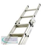 Two Section Push-up Aluminium Ladder 24-Rung 323143
