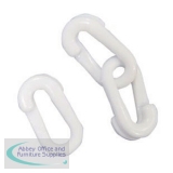 Connecting Links 6mm Joint Pack of 10 White 360085