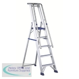 Alumiunium Step Ladder with Platform 12 Steps 377861
