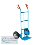 Traditional Tubular Hand Truck Capacity 100Kg Blue 382070