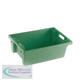 Solid Slide Stack/Nesting Container 600x400x200mm Green 382961