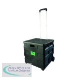 Folding Container Trolley with Lid 383360