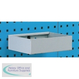 Metal Tray Shelf Plain 255mm Grey 306994