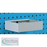 Metal Tray Shelf Plain 450mm Grey 306995