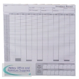 Sigma Attendance Record Card Pack of 50 G401R
