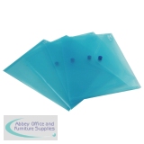 Snopake Polyfile Classic Wallet A5 Blue 11360
