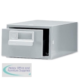 Bisley Card Index Cabinet 5x3 inches Single Grey FCB13