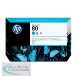 Hewlett Packard No80 Inkjet Cartridge 350ml Cyan C4846A