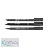 Staedtler Lumocolor Superfine Tip Permanent Pen Black 313-9