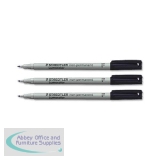 Staedtler Lumocolor Fine Tip Water Soluble Pen Black 316-9