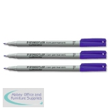 Staedtler Lumocolor Fine Tip Water Soluble Pen Blue 316-3